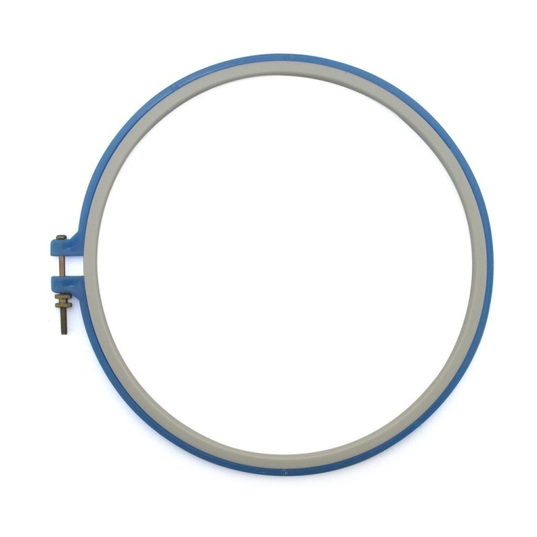 HAND Embroidery Loop Blue Plastic Super Grip Cross Stitch Hoop 25cm HAND Embroidery Loop Blue Plastic Super Grip Cross Stitch Hoop 25cm