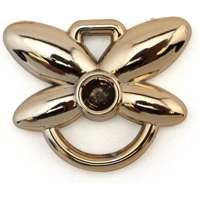 HAND No.16 8126 Gold Colour Butterfly Double Loops Trims - Embellishments for Clothing, Jewellery, Pendants - Pack of 10 HAND No.16 8126 Gold Colour Butterfly Double Loops Trims - Embellishments for Clothing, Jewellery, Pendants - Pack of 10