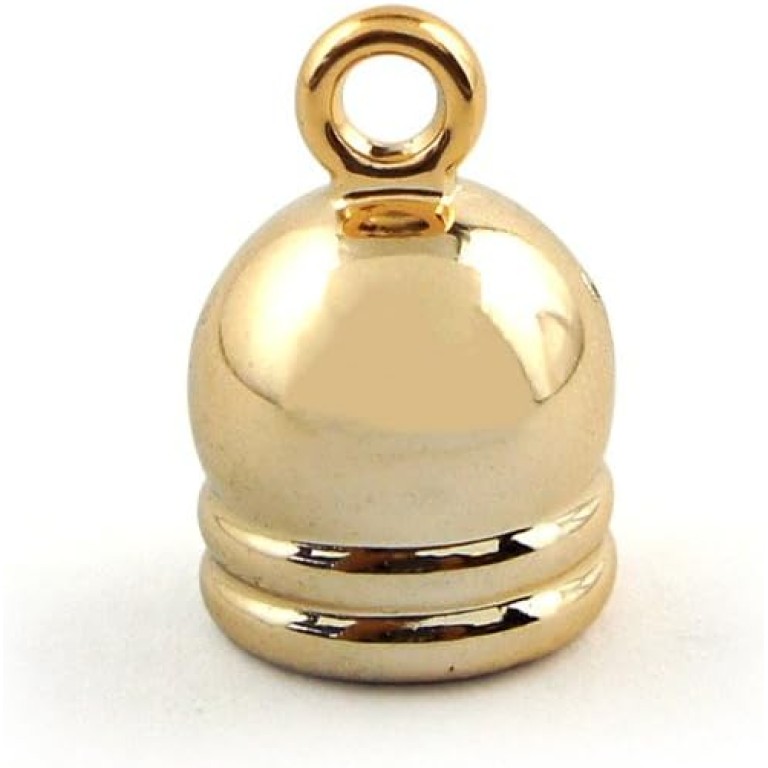 HAND No.13 14 Gold Colour Bell Shaped Trims - Embellishments for Clothing, Jewellery, Pendants - Pack of 20 HAND No.13 14 Gold Colour Bell Shaped Trims - Embellishments for Clothing, Jewellery, Pendants - Pack of 20