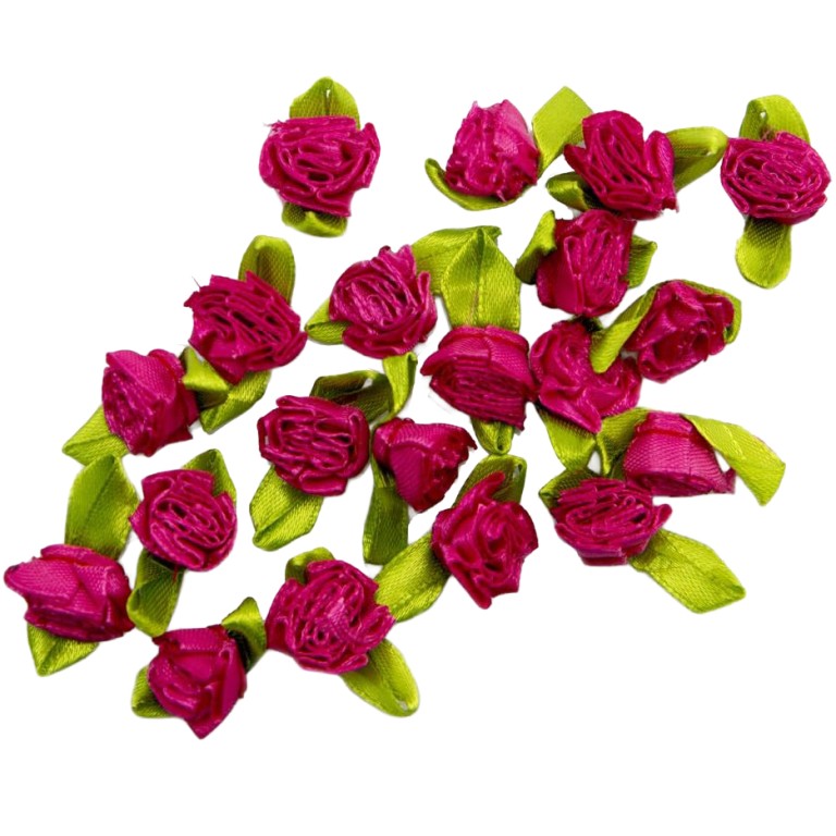 HAND Pretty Layering Fabric and Ribbon Flower Sew On Trims for Clothing and Accessory Embellishment 35 mm x 15 mm Pack of 20, Hot Pink HAND Pretty Layering Fabric and Ribbon Flower Sew On Trims for Clothing and Accessory Embellishment 35 mm x 15 mm Pack of 20, Hot Pink