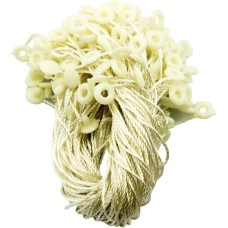 HAND Easy and Fast to Attach Hang Tag, Nylon String Round Snap Lock 20 cm 1000pcs, Cream