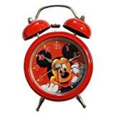 HAND ® 8815 Children Cartoon Twin Bell Metal Alarm Clock- Mickey Mouse Style (Design 5)