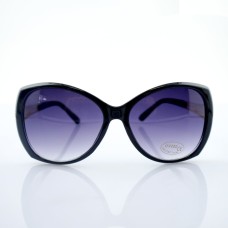 HAND H1036 4038 Black/Violet Large Frame Ladies Fashion Sunglasses - Width at Temples 142 mm - 100% UV400 protection