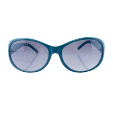 HAND H1040 A-5 Stylish Turquoise Blue Frame Ladies Fashion Sunglasses - Width at Temples 140 mm - 100% UV400 protection