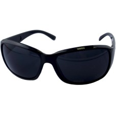 HAND Stylish 032 Unisex Sunglasses in a Black Frame with Blue-Grey Lenses - Width at Temples 138 mm - 100% UV400 protection