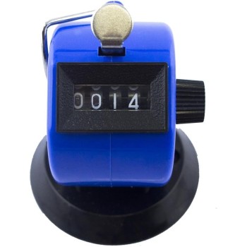 HAND Four Digits Hand Tally Counter, Clicker, Table Top HANDS FREE