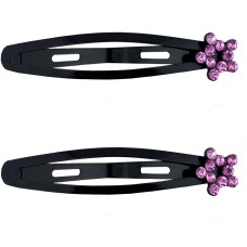 HAND Stylish Crystal Star Hair Clips Barrettes - Pack of 3 Pairs