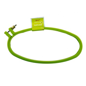 HAND EH-001 Oval Plastic Super Grip Cross Stitch Embroidery Hoop - 16 cm x 8 cm Pack of 1, Assorted Colours
