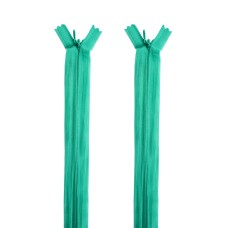 HAND® 2 PCS Mint Green Invisible Zipper for Dresses, Skirts, Blouses, Pants etc. - 16 inch (41 cm) Long - Nylon Zip and Metal Zip Head