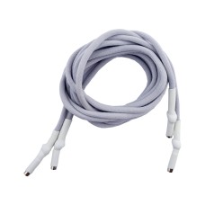 HAND® A Pair of Grey Hoodie Cords with Waterproof Cord Ends - 130 cm Long - Set of 2