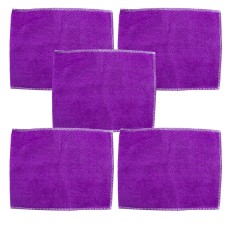 HAND® Purple Korean Bamboo Fibre Kitchen and Household Cleaning Cloth - 23 x 17 cm - Pack of 5