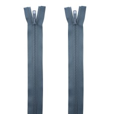 HAND® 2 PCs No.5 Grey Plastic Closed End Automatic Zips 60cmL x 33mmW
