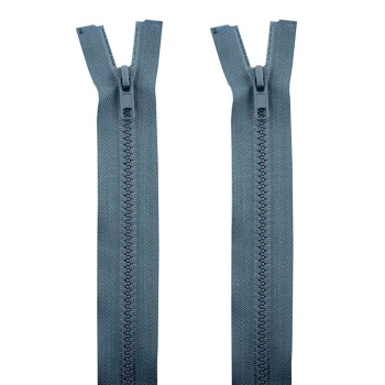 HAND® 2 PCs No.5 Grey Plastic Closed End Automatic Zips 70cmL x 33mmW