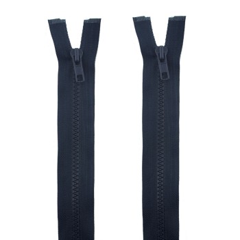 HAND® 2 PCs No.5 Navy Plastic Closed End Automatic Zips 65cmL x 33mmW