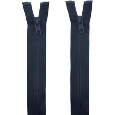 HAND® 2 PCs No.5 Navy Plastic Closed End Automatic Zips 60cmL x 33mmW