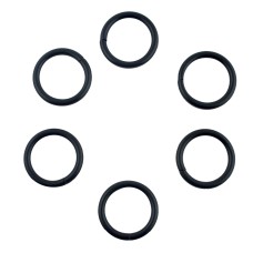 Heavy Duty Black Professional Grade Metal Rings for Clothes Making, Bags, Buckles and Accessories - 32 mm Diameter - Pack of 6