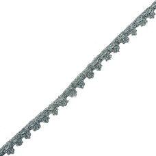 HAND® Silver Metallic Fabric Sew In Trim for Garment and Accessory Embellishment - 16 mm Wide - 3 Metres