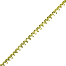 HAND® Gold Metallic Fabric Sew In Trim for Garment and Accessory Embellishment - 10 mm Wide - 3 Metres