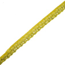 HAND® Gold Beaded Fabric Sew In Trim Embellishment for Garments and Accessories - 28 mm Wide - 3 Metres