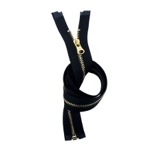 HAND® Black 2 PCs No.3 Brass Open Ended Zipper 65cmL x 28mmW