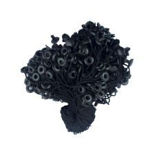 HAND® Easy and Fast to Attach Hang Tag, Nylon String Round Snap Lock 18 cm 1000pcs, Black