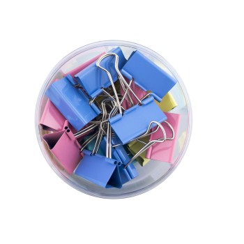 HAND® CS-1641B Large Colourful Foldback Bulldog Paper Clips 41 mm - Pack of 24 HAND® CS-1641B Large Colourful Foldback Bulldog Paper Clips 41 mm - Pack of 24