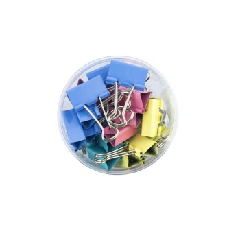 HAND® CS-1632B Medium Colourful Foldback Bulldog Paper Clips 32 mm - Pack of 24 HAND® CS-1632B Medium Colourful Foldback Bulldog Paper Clips 32 mm - Pack of 24
