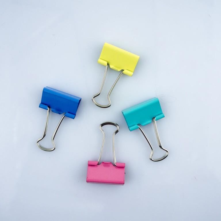 HAND® CS-1625B 1" Medium Colourful Foldback Bulldog Paper Clips for Home, School and Office - 25 mm - Pack of 48 HAND® CS-1625B 1" Medium Colourful Foldback Bulldog Paper Clips for Home, School and Office - 25 mm - Pack of 48