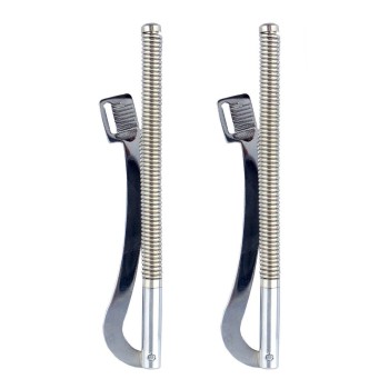 HAND® Set of 2 Sprung Design Money Clips for Wallet Making - 84 x 14 mm