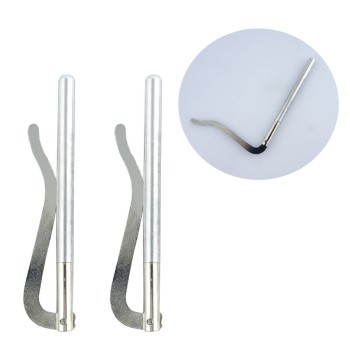 HAND® Set of 2 Aluminium Money Clips for Wallet Making - 74 x 12 mm