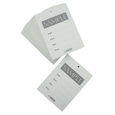 HAND® Garment Sample Cards - Semi-Gloss Card with Style, Fibre, Size and Price Fields - 191g, Pack of 100