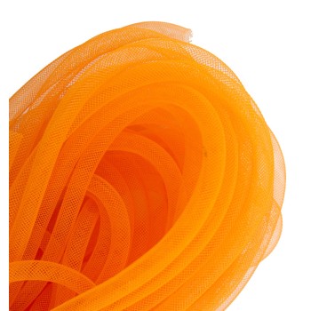 HAND® Elastic Lightweight Millinery Tubular Crin Trim - diameter 8 mm, appx 30 meters per pack - Orange