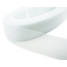 HAND® White Nylon Crin Trim Bridal Webbing "Horses hair" Tougher Net - 50 mm W x 5 metres L
