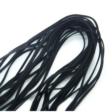 HAND® Black 5 mm Suede Trim for Garment and Accessory Embellishment, Jacket, Bag and Shoe Fringes, Bracelets etc. - 10 Metres