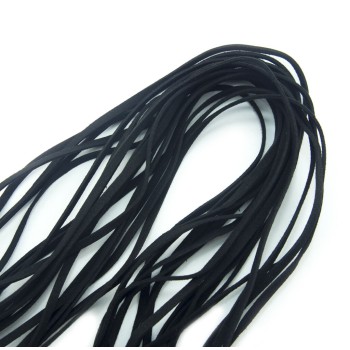 HAND® Black 5 mm Suede Trim for Garment and Accessory Embellishment, Jacket, Bag and Shoe Fringes, Bracelets etc. - 10 Metres