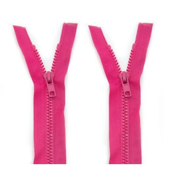 HAND® 2 PCs No.5 Raspberry Pink Plastic Closed End Automatic Zips 60cm L x 33mm W