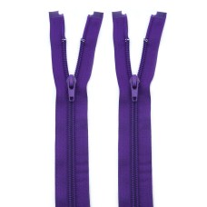 HAND® 2 PCs No.7 Purple Nylon Closed End Automatic Zips 70 cm L x 3 cm W