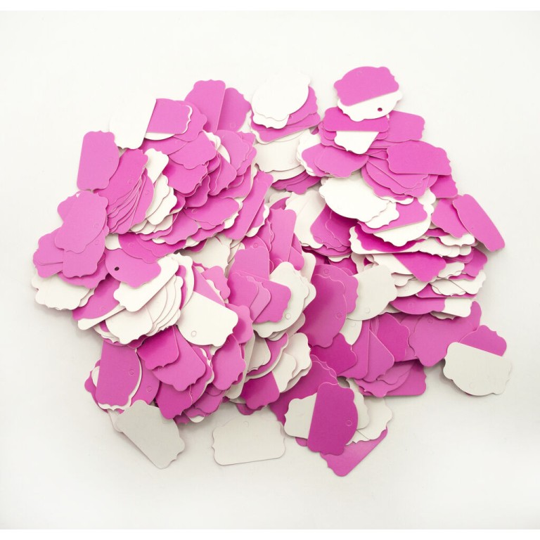 HAND® Pink Paper Card Tags for Product Labelling, Retail, Gift Tags - 40 x 25 mm - Pack of 500 HAND® Pink Paper Card Tags for Product Labelling, Retail, Gift Tags - 40 x 25 mm - Pack of 500