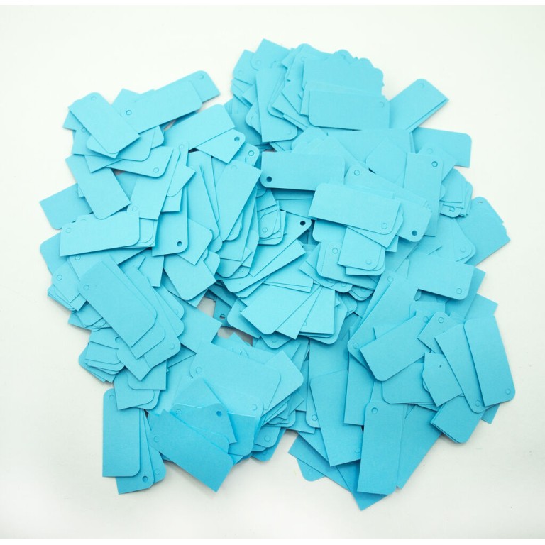 HAND® Blue Paper Card Tags for Product Labelling, Retail, Gift Tags - 45 x 20 mm - Pack of 500 HAND® Blue Paper Card Tags for Product Labelling, Retail, Gift Tags - 45 x 20 mm - Pack of 500