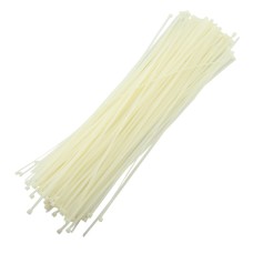 HAND® Self-locking Plastic Nylon Cable Ties, Zip Tie Wraps - White (8 mm x 500 mm - 250 pcs)