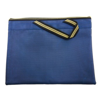 HAND® Stylish Heavy Duty Material Daily Fashion Tools Portfolio Bag 37 x 30 cm Fits Over A4 Size (NAVY BLUE)