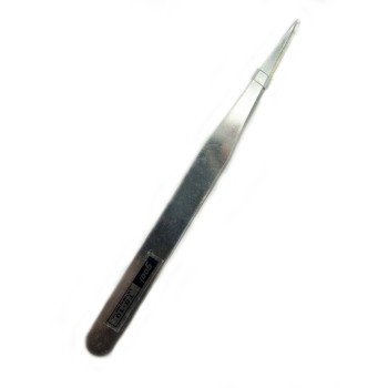HAND® TS-15 Straight Nose Steel Sewing Machine Tweezers for Professionals, Students and Home Crafters - 11.4 cm Long