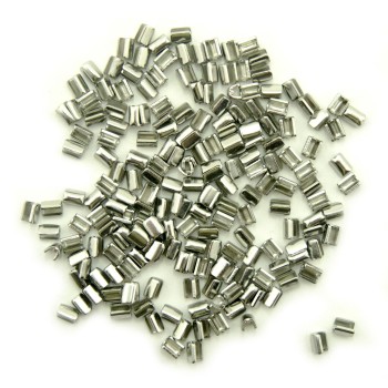 HAND® Pack of No 5 3x5mm WIDE Silver Tone Metal Zip Top Stop Staples Ends - Approx 100 Pairs (44 g) HAND® Pack of No 5 3x5mm WIDE Silver Tone Metal Zip Top Stop Staples Ends - Approx 100 Pairs (44 g)