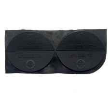 HAND® 2 Pairs of Black Rubber Shoe & Boot Repair Heel Soles - 90 x 35 mm