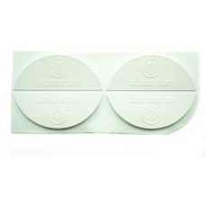 HAND® 2 Pairs of White Rubber Shoe & Boot Repair Heel Soles - 90 x 35 mm