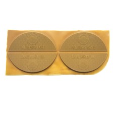 HAND® 2 Pairs of Tan Rubber Shoe & Boot Repair Heel Soles - 90 x 35 mm
