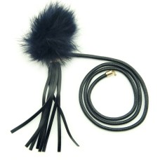 HAND® Pretty Navy Pompom and Leatherette Tassel Thong Loop for Garment, Hat, Bag and Accessory Decoration - Perfect As Necklace