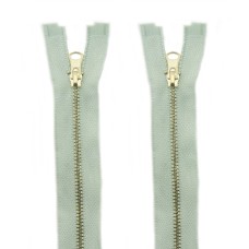 HAND® 2 Pieces Pale Blue No.3 Brass Open Ended Metal Zipper 70cmL x 28mmW