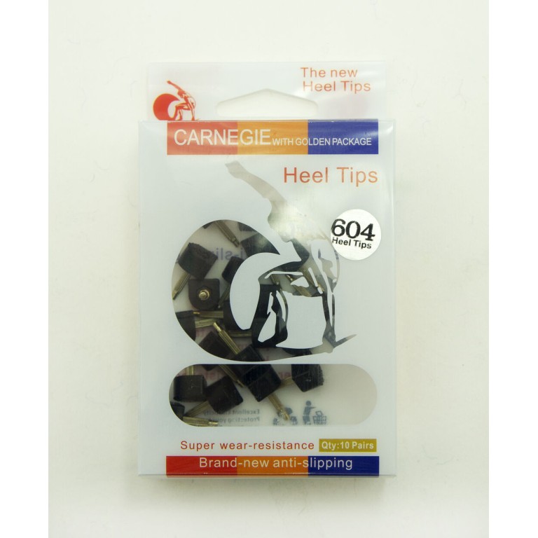 HAND® Black 604 Model T-2R Super Wear Resistance U Shape Ladies Shoe Heel Tips for Shoe Repair 10x10mm - Pack of 10 Pairs HAND® Black 604 Model T-2R Super Wear Resistance U Shape Ladies Shoe Heel Tips for Shoe Repair 10x10mm - Pack of 10 Pairs
