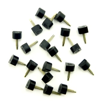 HAND® Black 604 Model T-2R Super Wear Resistance U Shape Ladies Shoe Heel Tips for Shoe Repair 10x10mm - Pack of 10 Pairs